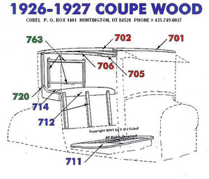 New top wood for your 26-27 Ford Standard Coupe