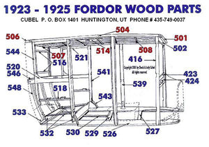 New top wood for your 23-25 Ford Fordor