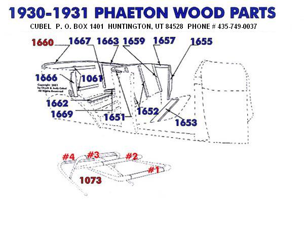 New body wood for your 30 or 31 Ford Phaeton