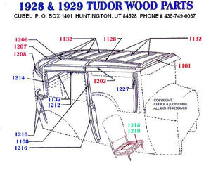 New body wood for your 28 or 29 Ford Tudor