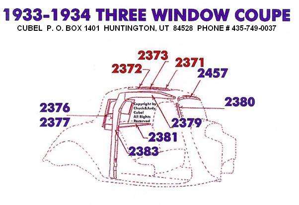 New top wood for your 33 or 34 Ford Three Window Coupe